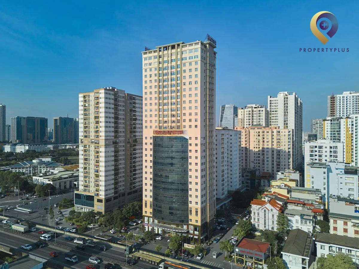 Toàn cảnh tòa nhà Licogi-13 nhìn từ phía trước